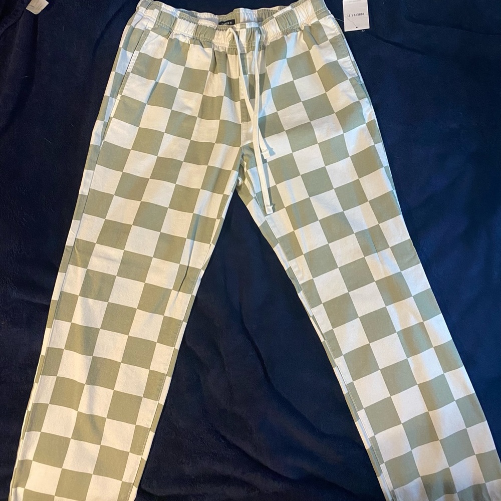 NEVER USED checkered pants